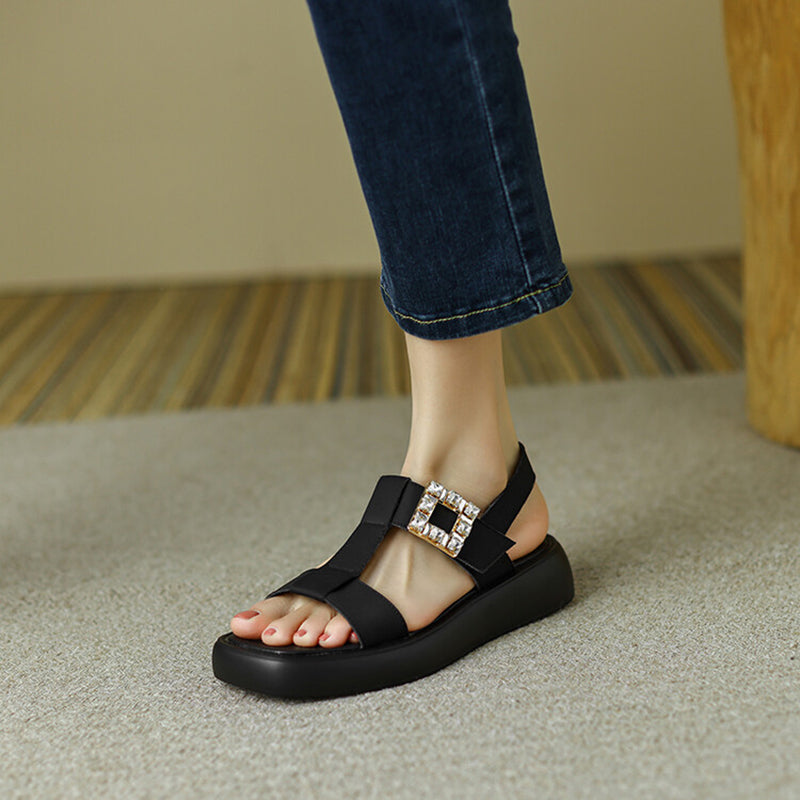 Women's Summer Flat Rhinestone Sandals